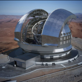 Vue d’artiste de l’Extremely Large Telescope